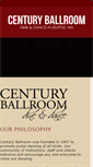 Mobile Screenshot of centuryballroom.com
