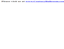 Tablet Screenshot of centuryballroom.net